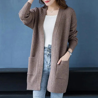 EP | Cardigan en tricot surdimensionné avec poches avant