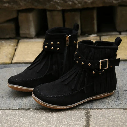 EP | Bottes mocassin à franges boho