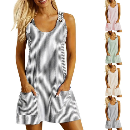 EP | Mini-robe texturée avec lanières en anneaux