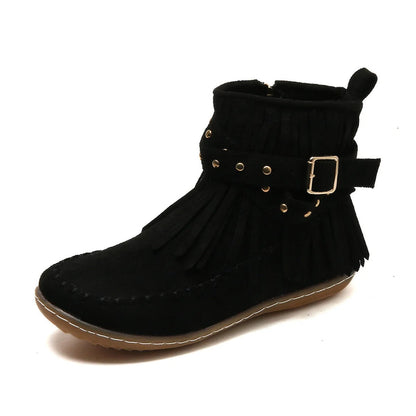 EP | Bottes mocassin à franges boho