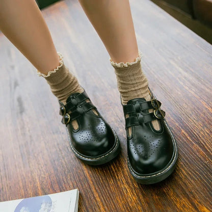 EP | Chaussures Oxford plates de style britannique