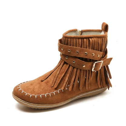 EP | Bottes mocassin à franges boho
