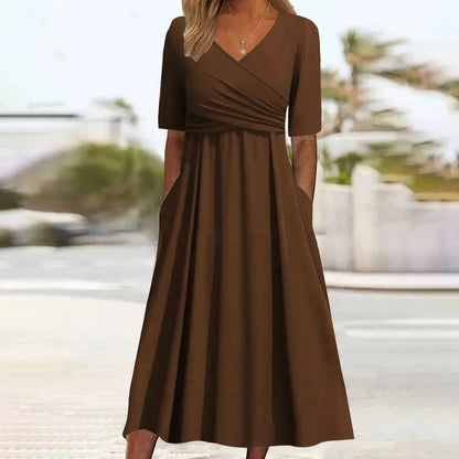 EP | Maxi-robe avec col en V
