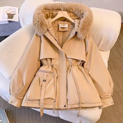 EP | Veste décontractée avec col en fausse fourrure