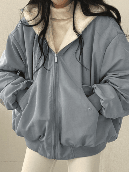 ND | Veste à capuche douillette avec doublure en polaire grande taille