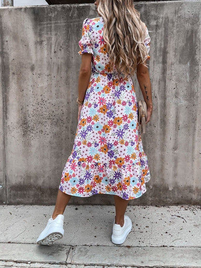 ND | Karen - Robe maxi à motifs et décolleté en V