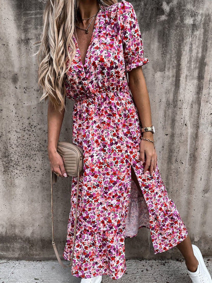 ND | Karen - Robe maxi à motifs et décolleté en V