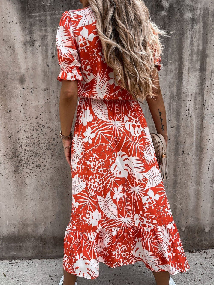 ND | Karen - Robe maxi à motifs et décolleté en V