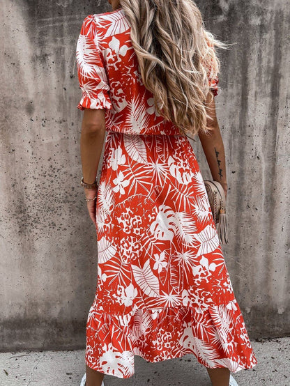 ND | Karen - Robe maxi à motifs et décolleté en V