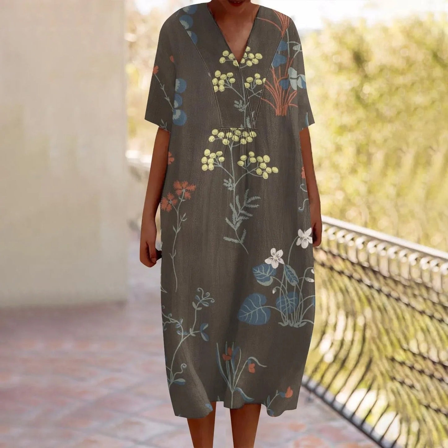 EP | Maxi robe à fleurs