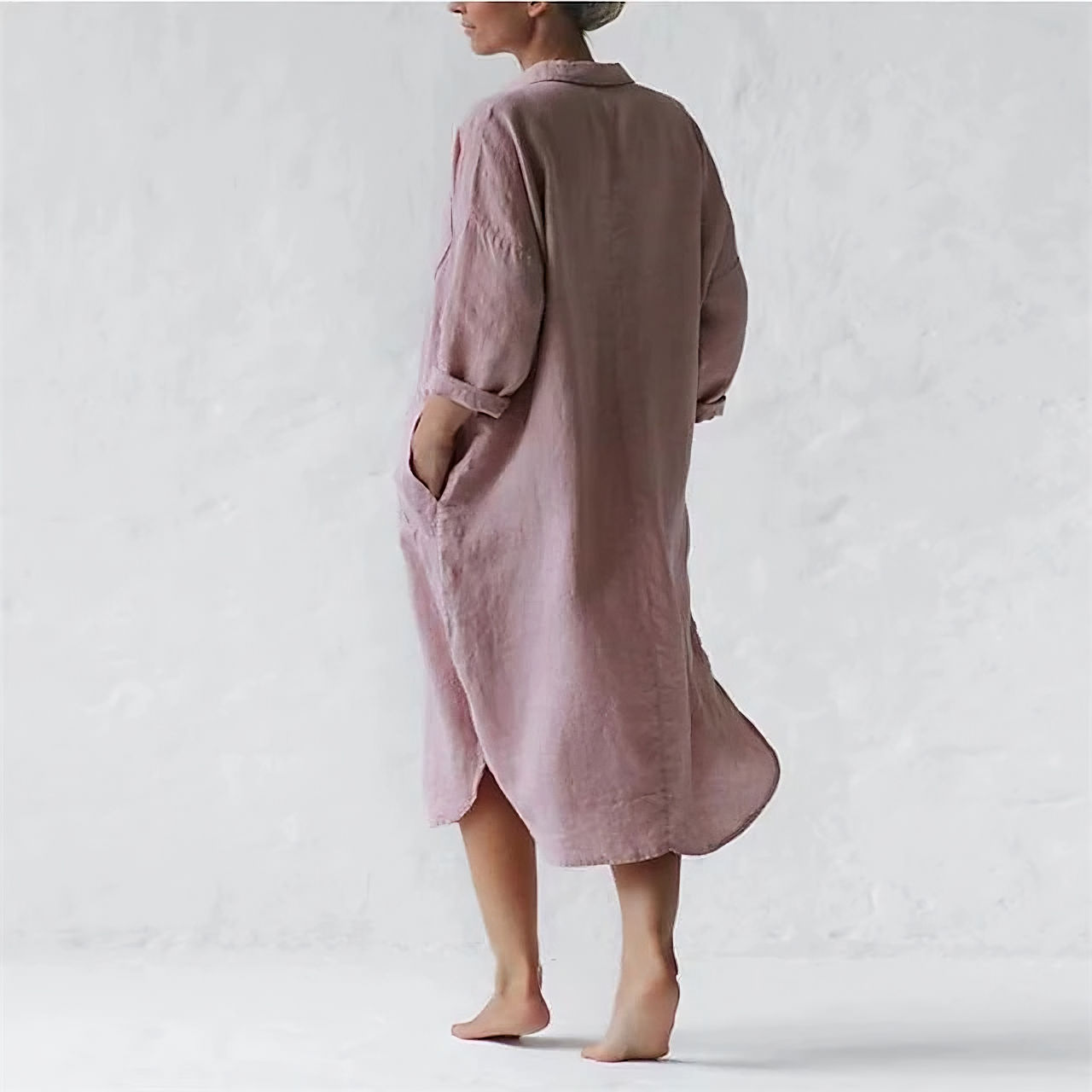 EP | Robe longue rose stylée